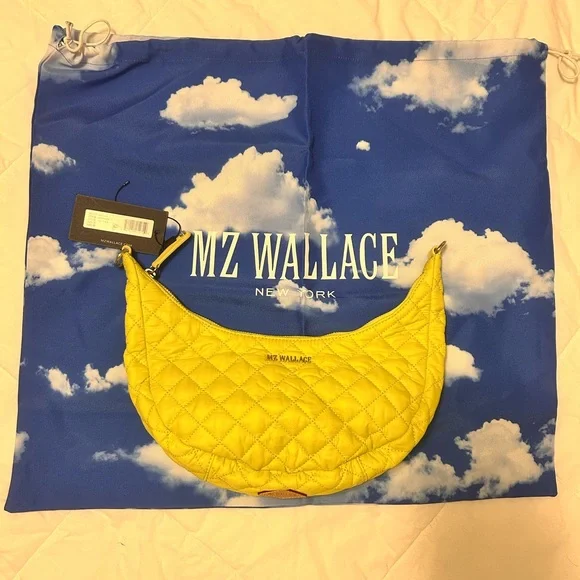 NWT - MZ Wallace - Crosby Luna Acid Yellow Crossbody/Shoulder Purse - Picture 4 of 8